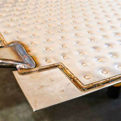 Bulging Deformation Pillow Plate Corrugated Structure Heat Exchange