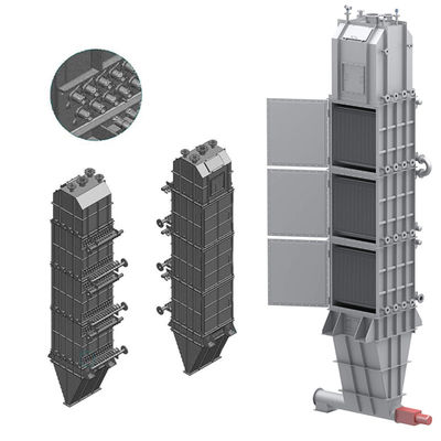 Efficient Heat Transfer Bulk Solid Plate Heat Exchanger Continuous Operation Gas Solid Two Phase Flow